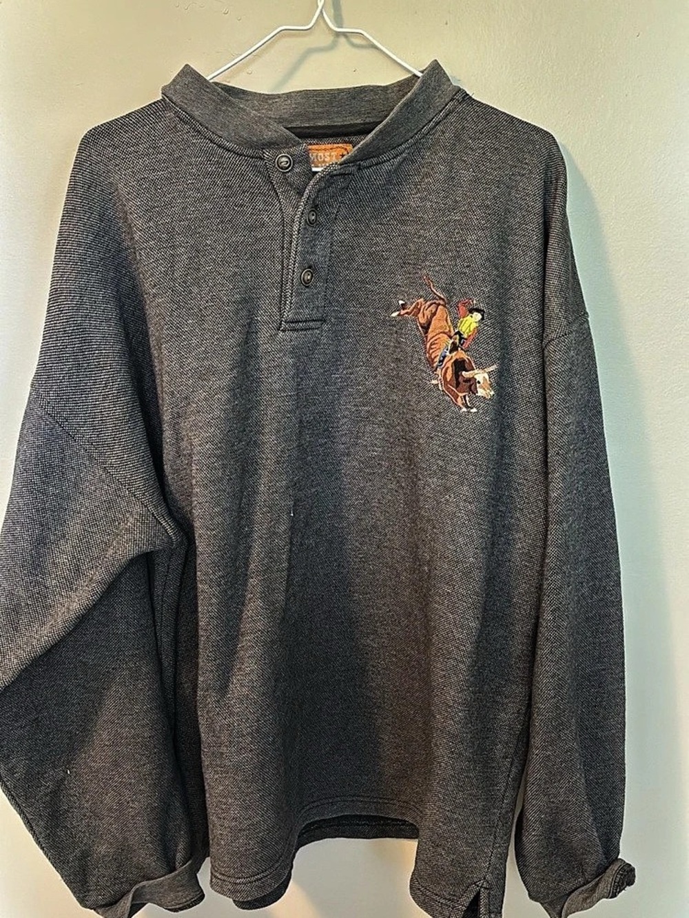 Panhandle Slim Men's Gray Long Sleeve Pullover